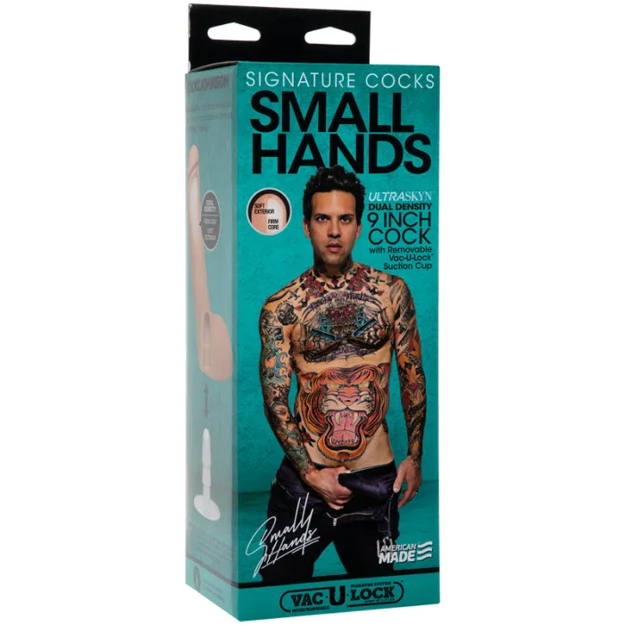 Small Hands Cock w Removable VacULock Suction Cup Vanilla One Stop Adult Shop Dildos