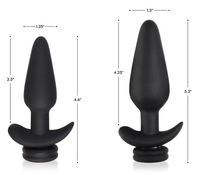Small Vibrating Anal Plug with Interchangeable Fox Tail Rainbow XR Brands Male Sex Toys