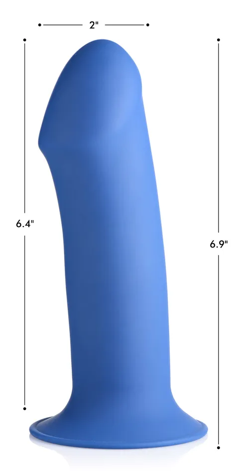 Squeezable Thick Phallic Dildo Blue XR Brands Dildos