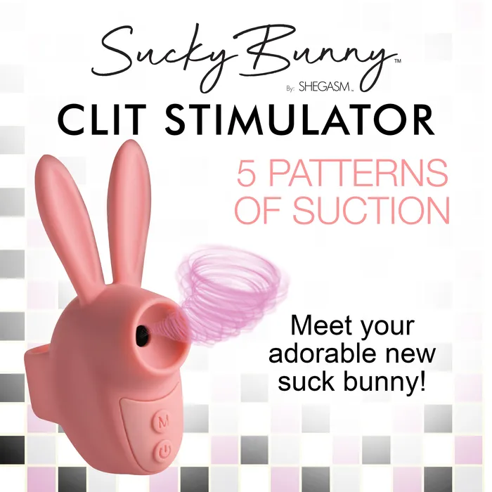 Sucky Bunny Clit Stimulator Pink XR Brands Vibrators