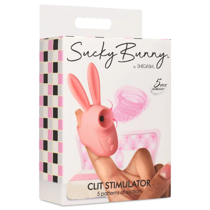 Sucky Bunny Clit Stimulator Pink XR Brands Vibrators