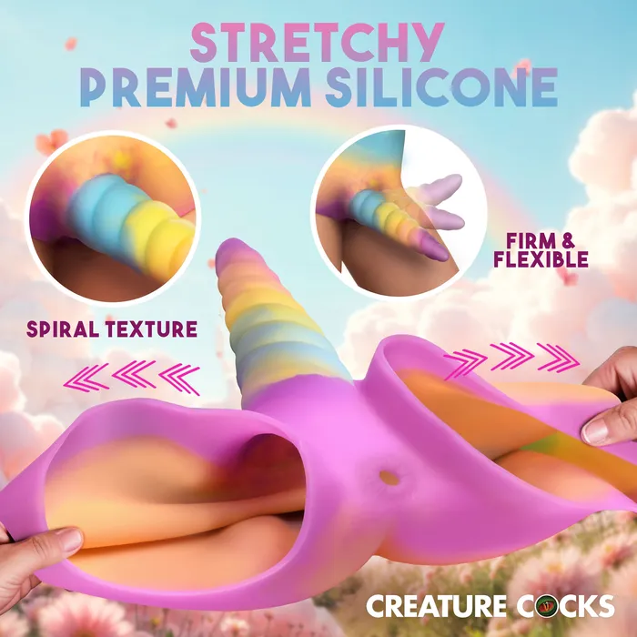 Unicorn Silicone StrapOn XR Brands Female Sex Toys
