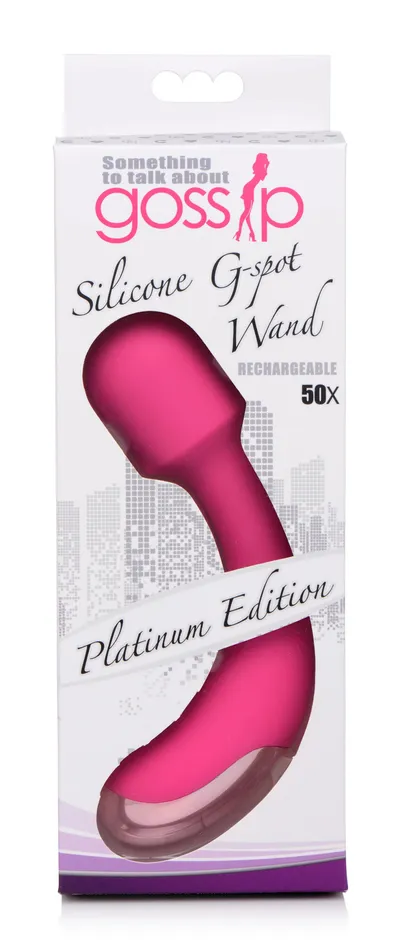 Vibrators Curve Toys 50X Silicone Gspot Wand Pink Vibrators Curve Toys 50X Silicone Gspot Wand Pink
