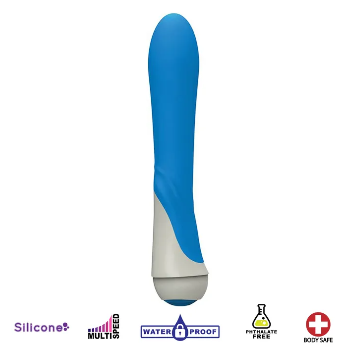 Vibrators Curve Toys Vanessa 7 Function Silicone Vibe Blue Vibrators Curve Toys Vanessa 7 Function Silicone Vibe Blue