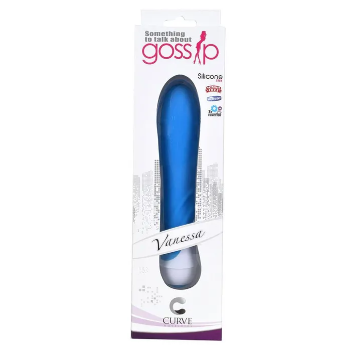 Vibrators Curve Toys Vanessa 7 Function Silicone Vibe Blue Vibrators Curve Toys Vanessa 7 Function Silicone Vibe Blue