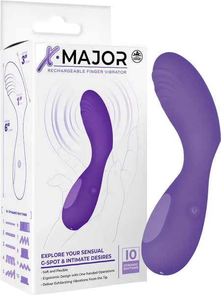 Vibrators Excellent Power X Major Finger Vibe Purple