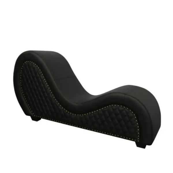 Vibrators OSAS Kama Sutra Mebon Chaise Love Lounge Studded and Quilted Black