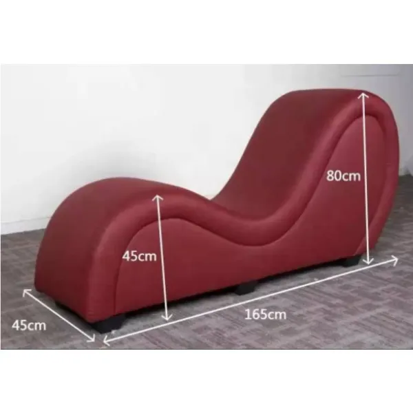 Vibrators OSAS Kama Sutra Mebon Chaise Love Lounge Studded and Quilted Black