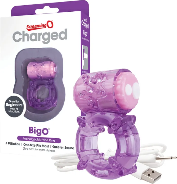 Vibrators Screaming O Screaming O Charged Big O Ring Purple