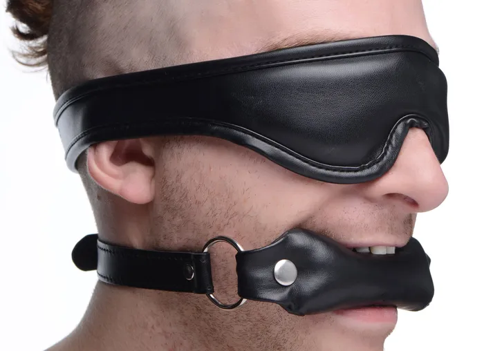 XR Brands Anal Padded Blindfold and Gag Set