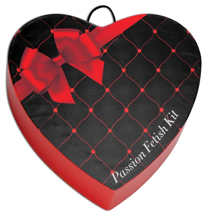XR Brands Couples Passion Fetish Kit with Heart Gift Box