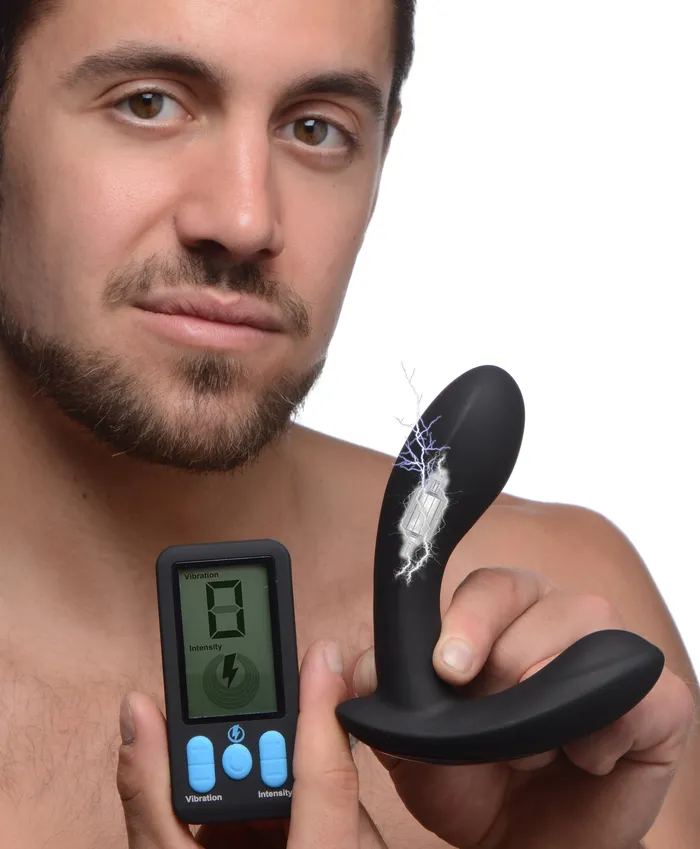 XR Brands EStim Pro Silicone Vibrating Prostate Massager with Remote Control Male Sex Toys XR Brands EStim Pro Silicone Vibrating Prostate Massager with Remote Control Male Sex Toys