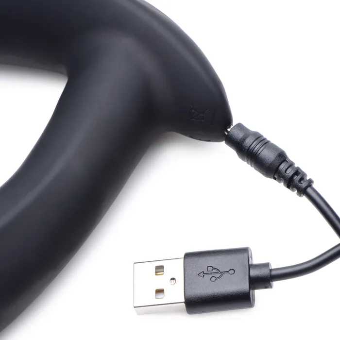 XR Brands EStim Pro Silicone Vibrating Prostate Massager with Remote Control Male Sex Toys