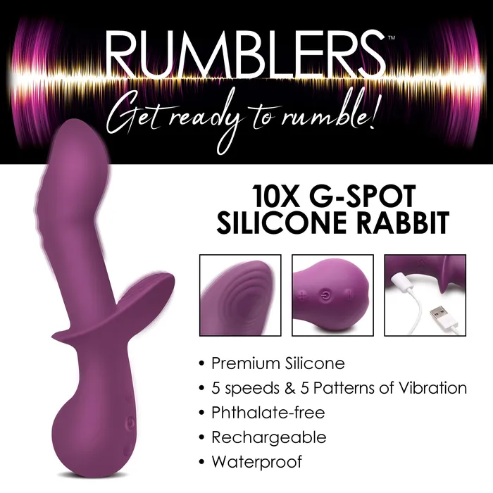 XR Brands Female Sex Toys 10X GSpot Silicone Vibrator