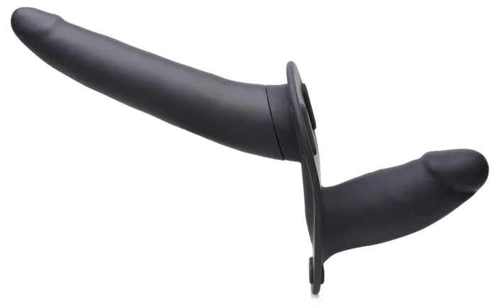 XR Brands Female Sex Toys 28X Power Pegger Beginner Vibrating Double Dildo with Harness and Remote