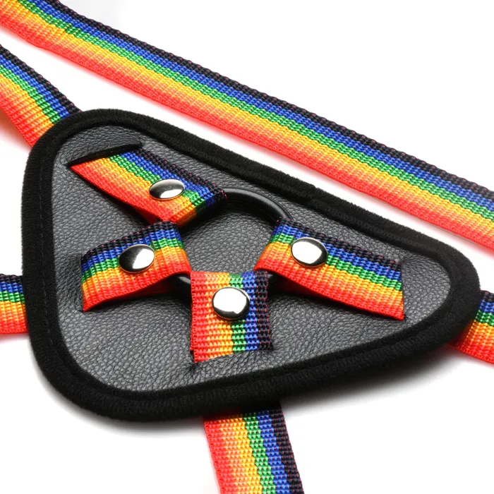 XR Brands Female Sex Toys Ride the Rainbow Universal Rainbow StrapOn Harness