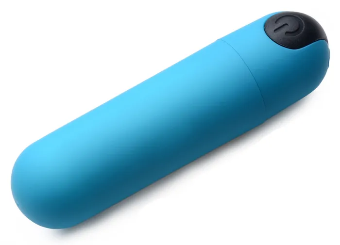 XR Brands Female Sex Toys Vibrating Bullet with Remote Control Blue