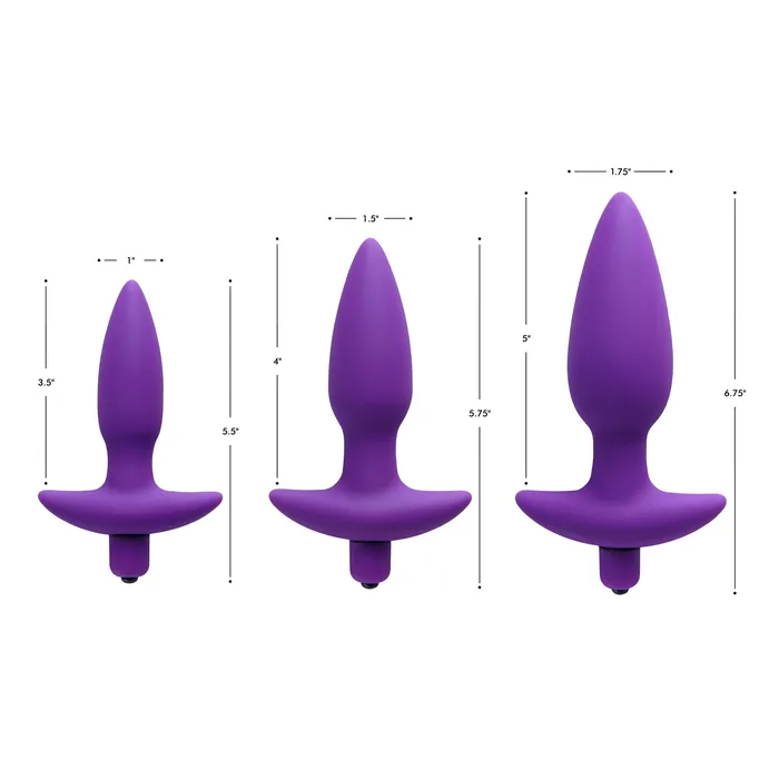 XR Brands Male Sex Toys Aria Vibrating Silicone Anal Plug Small