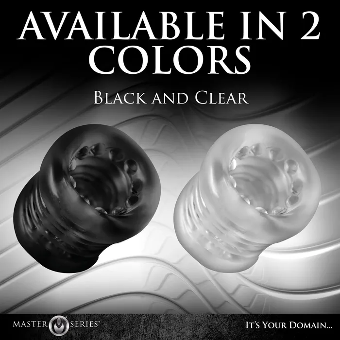 XR Brands Male Sex Toys Ball Stack Ball Stretcher Clear