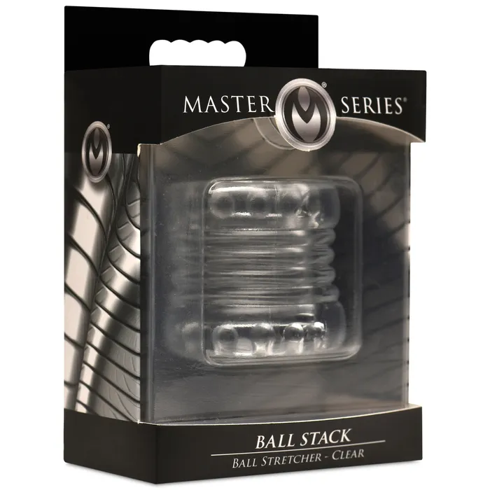 XR Brands Male Sex Toys Ball Stack Ball Stretcher Clear