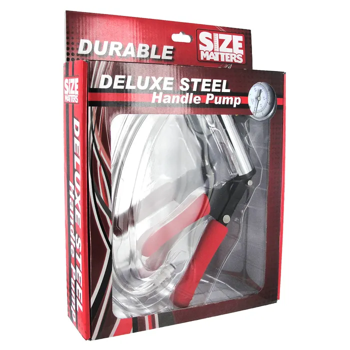 XR Brands Male Sex Toys Deluxe Steel Hand Pump