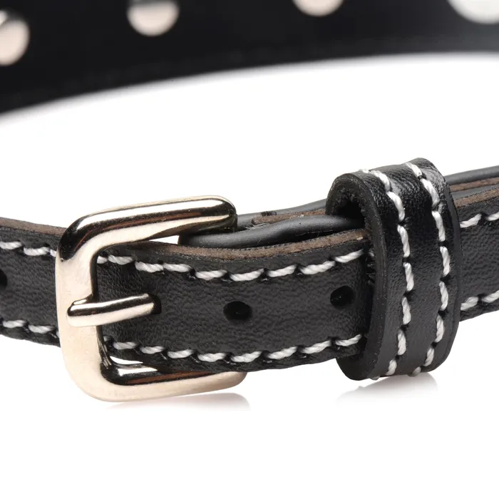 XR Brands Male Sex Toys Rhinestone Choker with ORing Red