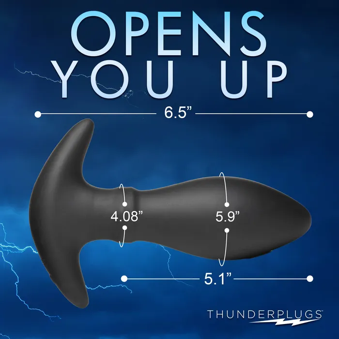 XR Brands Male Sex Toys Rim Slide 10X Sliding Ring Silicone Butt Plug with Remote