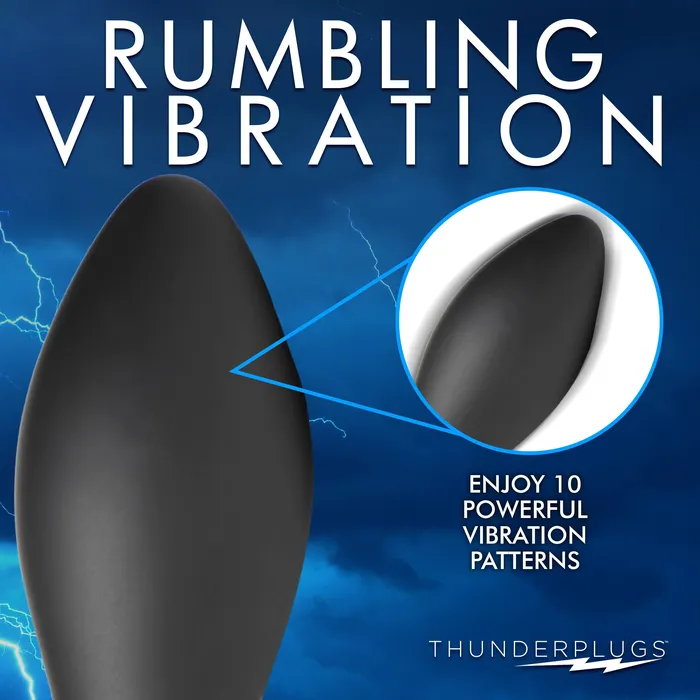 XR Brands Male Sex Toys Rim Slide 10X Sliding Ring Silicone Butt Plug with Remote