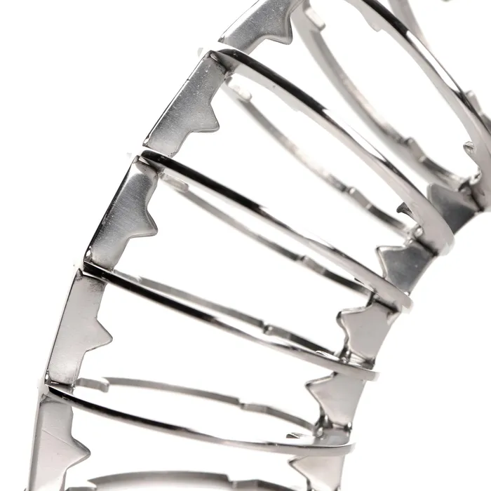 XR Brands Male Sex Toys Stainless Steel Spiked Chastity Cage