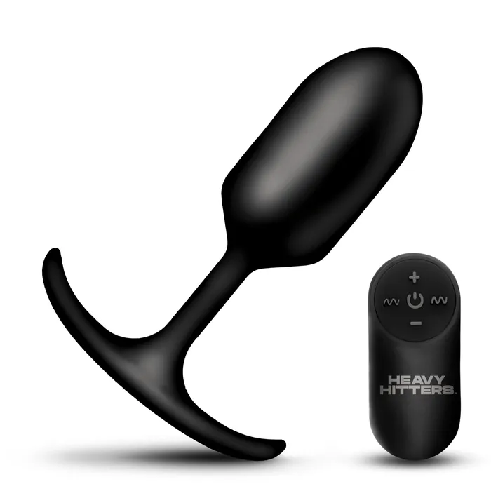 XR Brands Male Sex Toys Vibrating XL Weighted Silicone Anal Plug