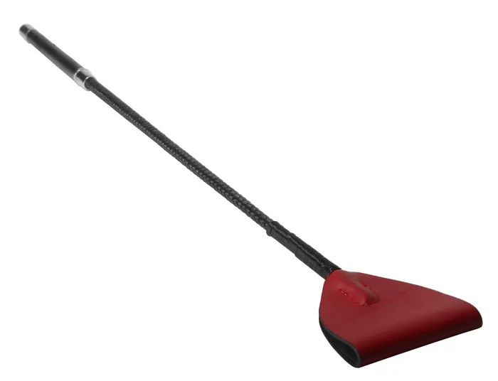 XR Brands Red Leather Riding Crop Restraints