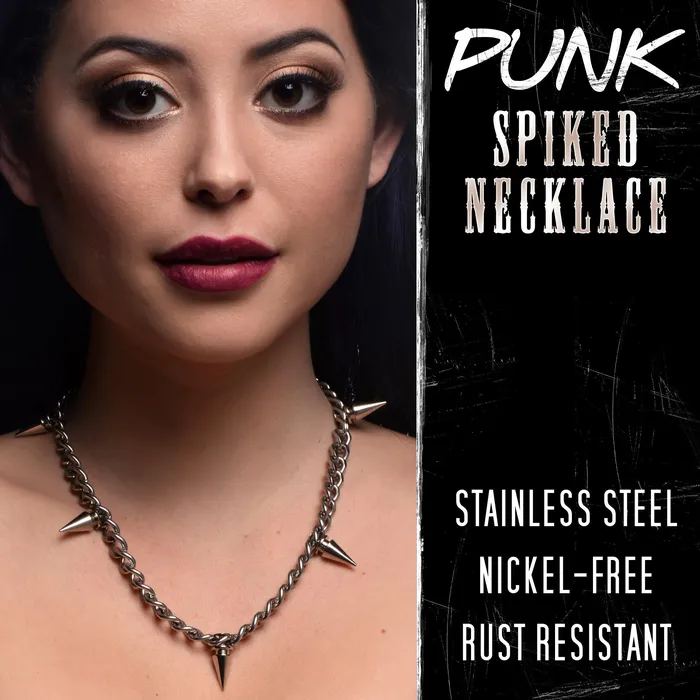 XR Brands Spiked Punk Necklace Vibrators