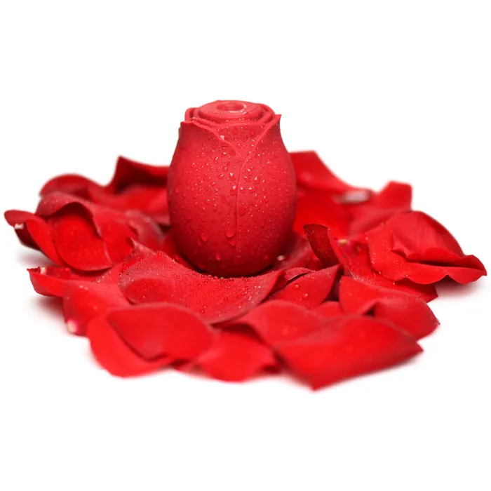 XR Brands Vibrators Mystic Rose Sucking and Vibrating Silicone Rose