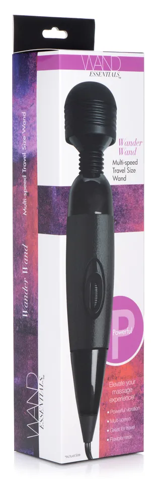 XR Brands Wander Wand MultiSpeed Travel Size Wand Vibrators